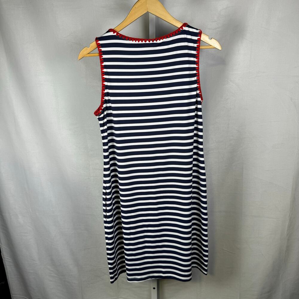 Tommy Bahama NEW Breton Stripe Spa Dress Navy White Swim Ladies Size Sma… - Picture 5 of 6